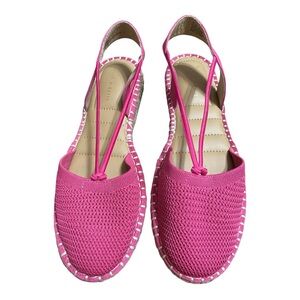 Kelly & Katie Pink Espadrille Slingback Sandals 8 1/2 M